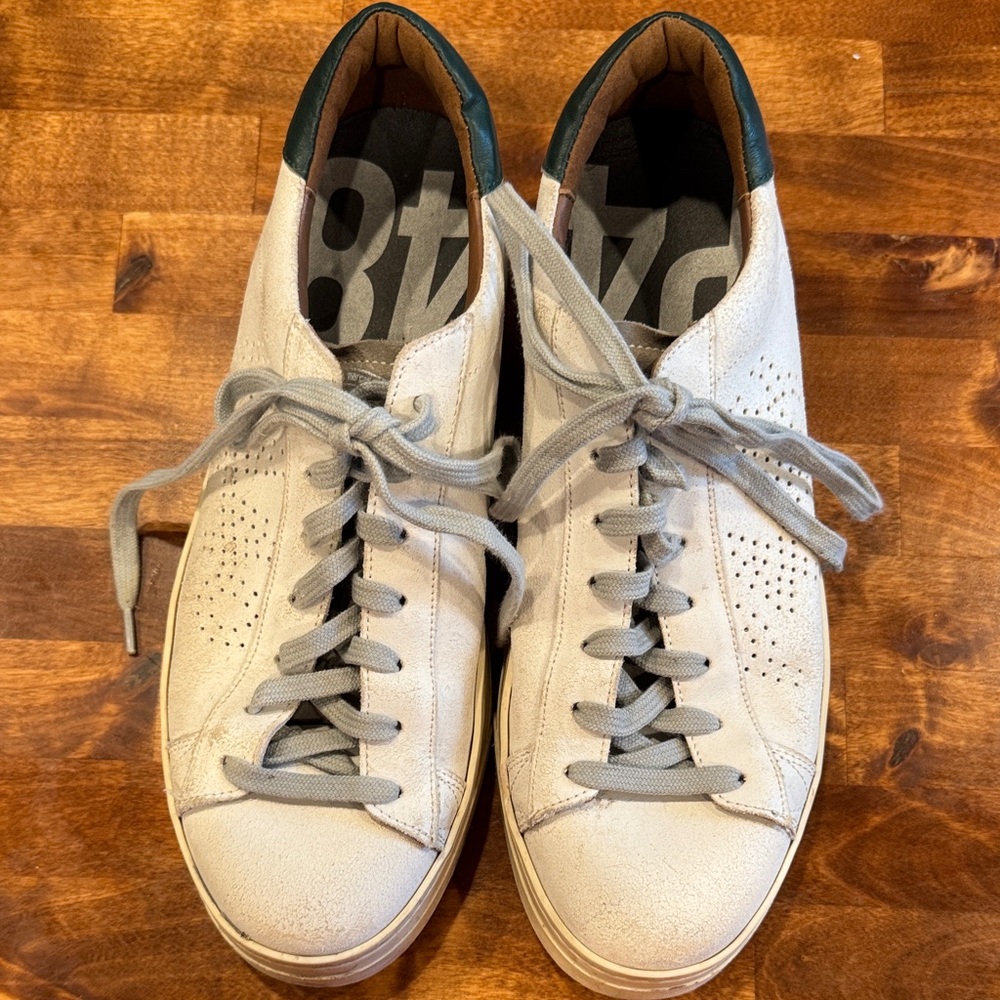 P448 Men's White Leather Sneakers